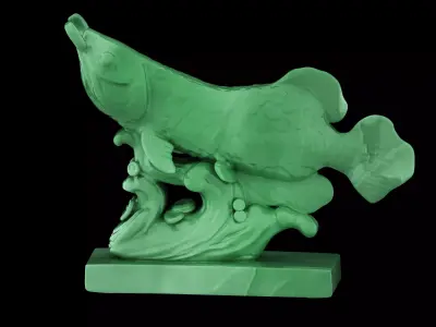 Jade fish 3D model