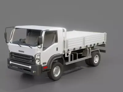 Isuzu FVZ Flatbed Truck 3D model