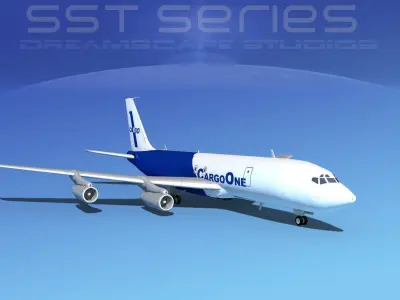 Boeing 707-320 SS Cargo One 3D model