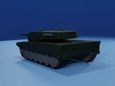 German MBT Low-poly 3D model