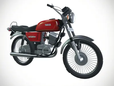 Yamaha RX 100 Motorcycle 3D model
