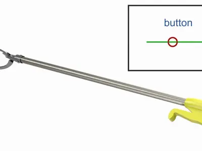 Heavy Duty Grabber Tool Rigged 3D model