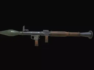 Gun RPG-7 Low-poly 3D model