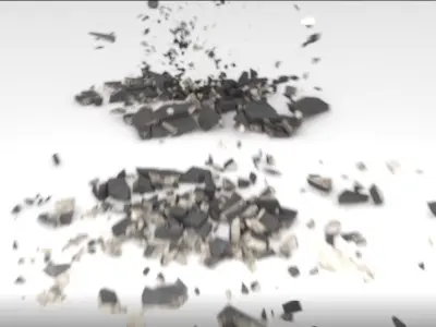 Bomb Crack Ground SPoint 01 Matte Low-poly 3D model