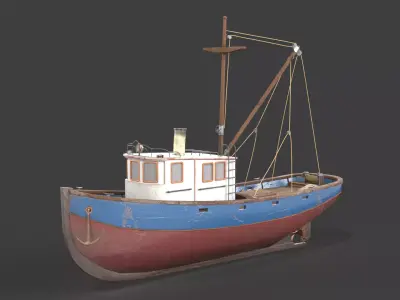 Fishing boat 3D model