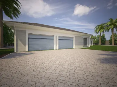 Mediterranean villa Free 3D model