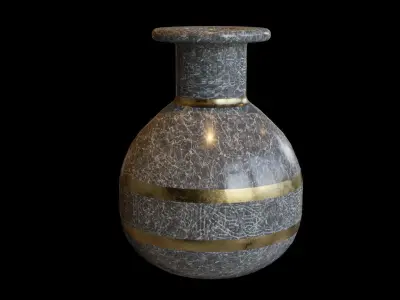 Ancient Pot Vase Low-poly 3D model