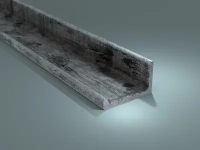 Angle Steel Beam CLR10 Low-poly Model Low-poly 3D model