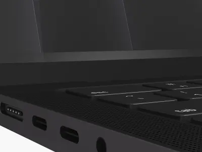 Apple MacBook Pro 14 M5 2025 Space Black 3D model