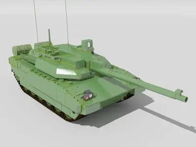 Leclerk military tank 3D model