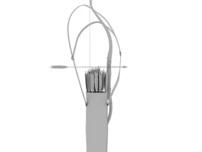 Bow and Arrow  3D model