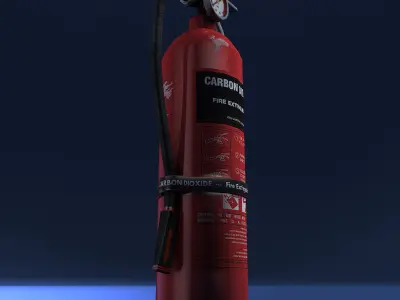 Fire Extinguisher Low-poly 3D model 24