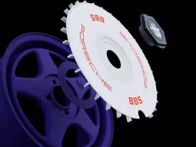 Turbo Bastard Wheel with Modular Turbodisc 3D model