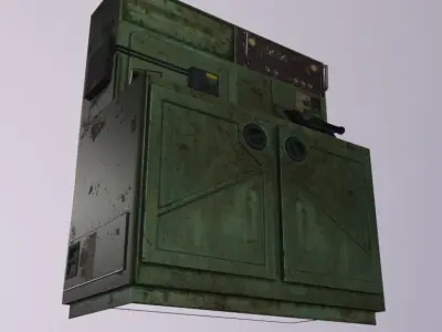 TransportHubConsole Low-poly 3D model