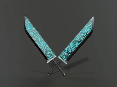Weapon pack Low-poly 3D model order