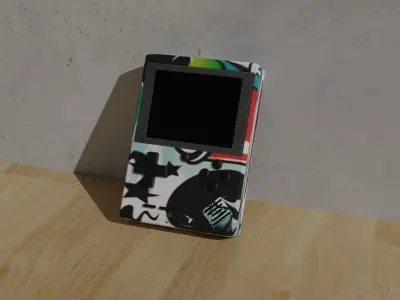 game boy 3D model