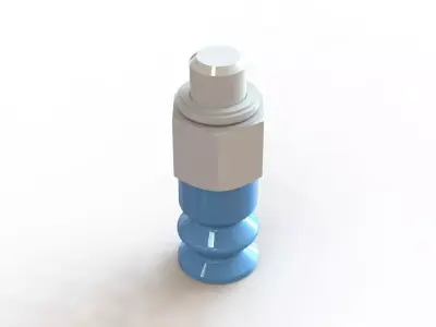 Ventosa Duplo Festo VASB 8 M5 NBR Double Bellows Suction Cup 3D model