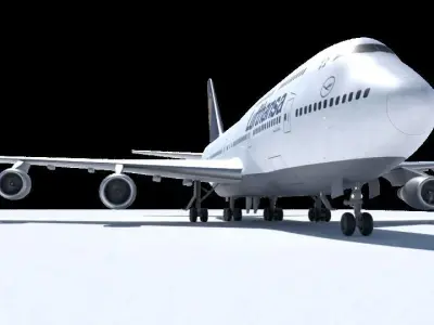Boeing 747-400 3D model purchase