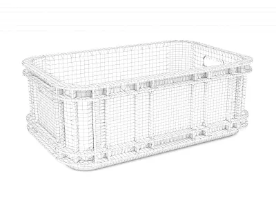 Plastic crate 42 3D model
