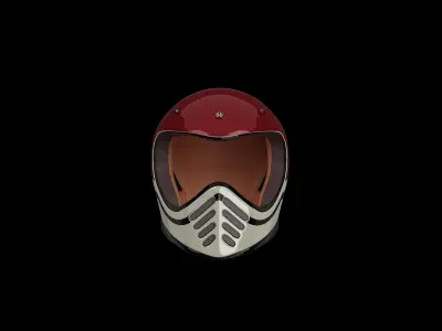 Retro Helmet 3D model