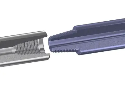 PIN and BOX  2 7I8 Reg 3D model