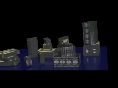 sci boxes 2022 Free low-poly 3D model