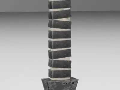 Sword Talanael Free low-poly 3D model