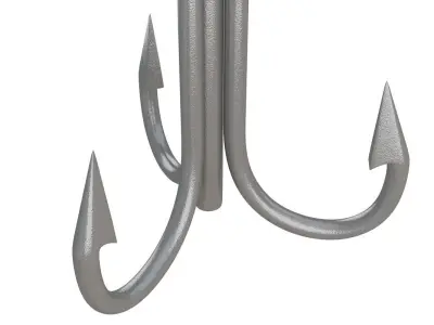 Fishing Hook 3D model purchase