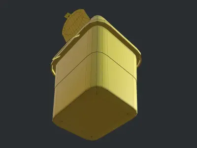 Sharps bin Low-poly 3D model
