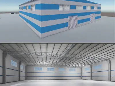 Industrial Props and Warehouse Vol 2 Low-poly 3D model