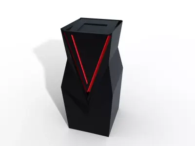 Trashcane Sci Fi -Dark Design Low-poly 3D model