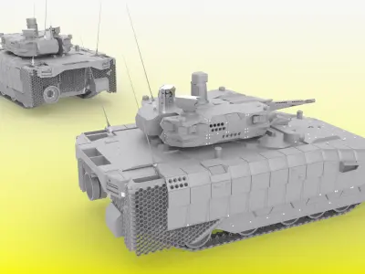 Infantry fighting vehicle Puma 2 Poisonous IFV 3D model