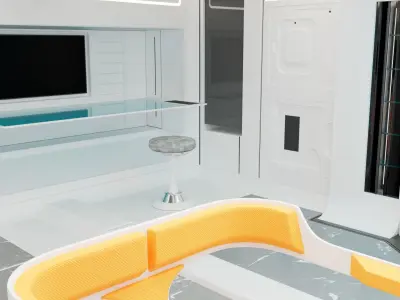 SCI-FI Interior BedRoom Model 3 3D model