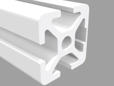 Bosch 20x20 mm N1 groove 5 hires aluminum profil 3D model