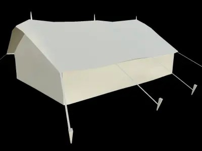 Military Tent Low-poly 3D model order