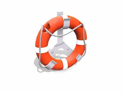 Life Buoy Low-poly PBR Low-poly 3D model