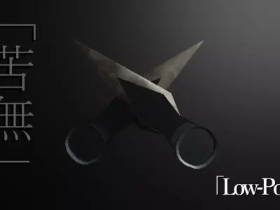 Kunai Low-Poly Free low-poly 3D model purchase