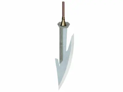 Sword 17 Low-poly 3D model