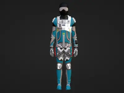 Robot Soldier - Assault Soldier Low-poly 3D model 11