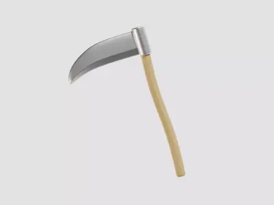 Scythe 3d model Low-poly 3D model