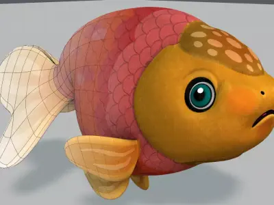 Fish V03 Low-poly 3D model