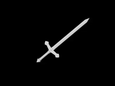 Essential Sword Low-poly 3D model