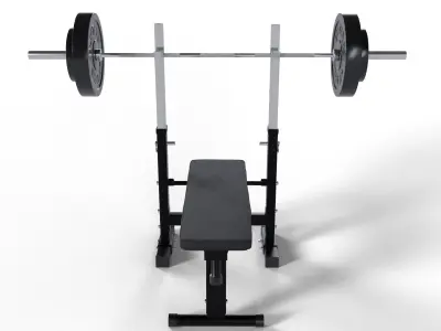 Bench Press 3D model shop