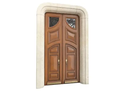 Entrance classic door 120 3D model