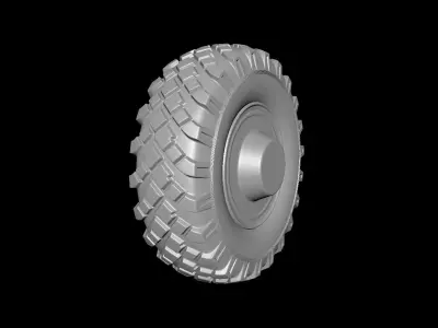 A MODLE OF A TRUCK TIRE 3D model