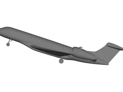 Gulfstream G650ER Private Jet 3D model purchase