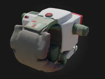 Retro Tech Gadget Nostalgic Innovation in Compact Form 3D model