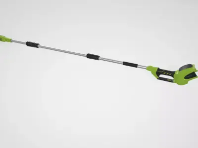 Greenworks 40V 8 Cordless Pole Saw with 20 Ah Battery Low-poly 3D model