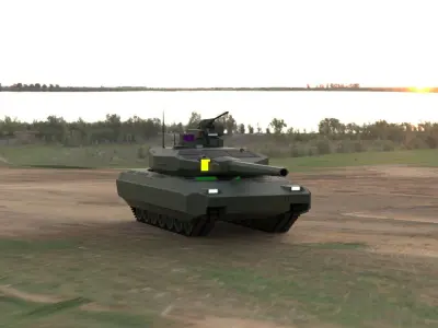 LEOPARD 2 EMAS22 MODERNIZATION 3D model