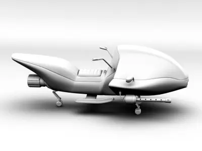 JetBike motorcycle Free 3D model